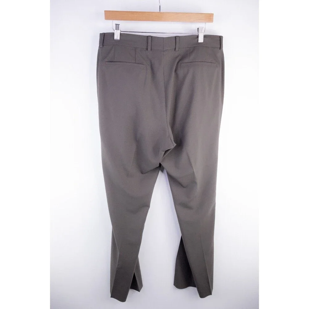 Hugo Boss 2-Pcs Solid Brown 2-Button Wool Suit Blazer Jacket Sz 40R Pants 36X31